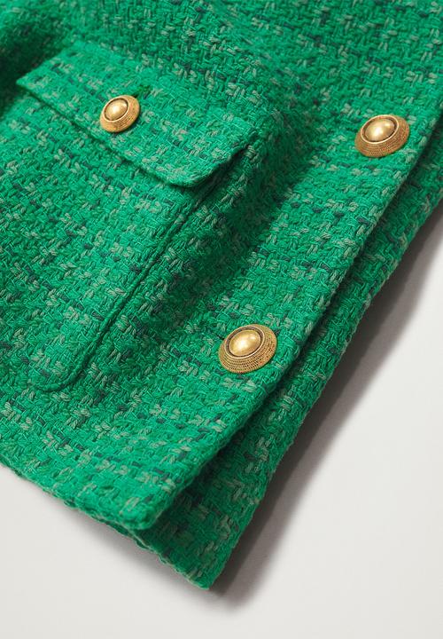 MANGO - Plus jacket wintour - green