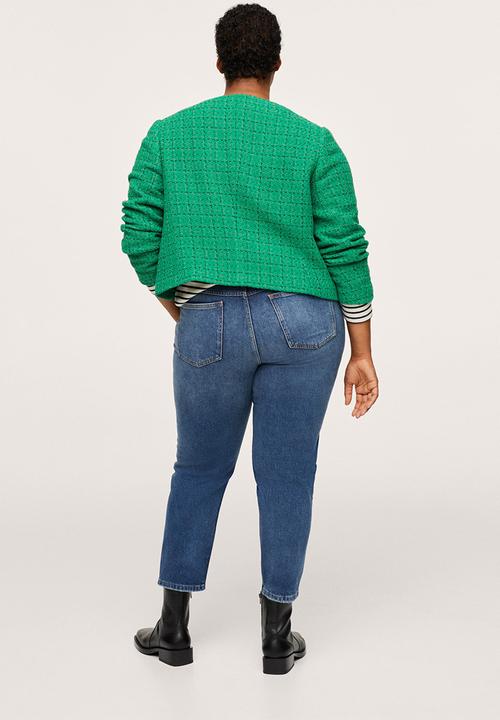 MANGO - Plus jacket wintour - green