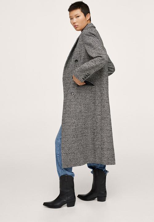 MANGO - Coat piano - black