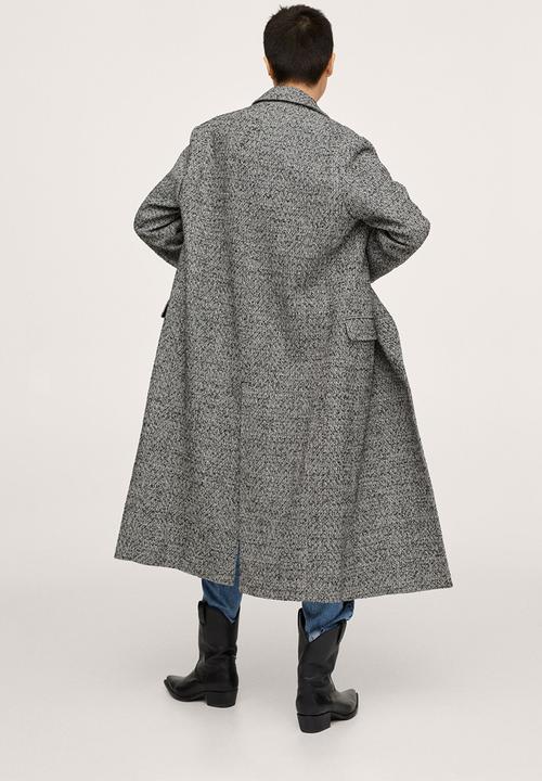 MANGO - Coat piano - black