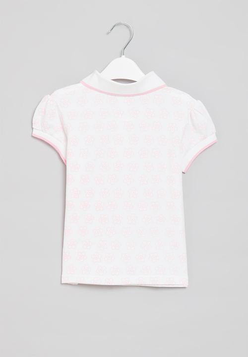 Pop Candy - Girls golf tee - white & pink