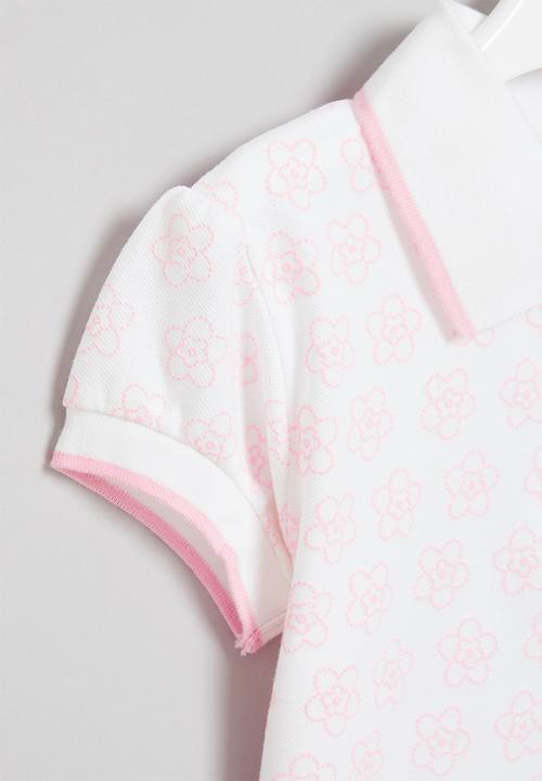 Pop Candy - Girls golf tee - white & pink
