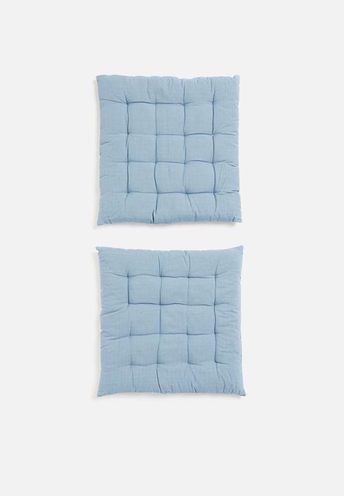 H&S - Chair pad set of 2 - light blue