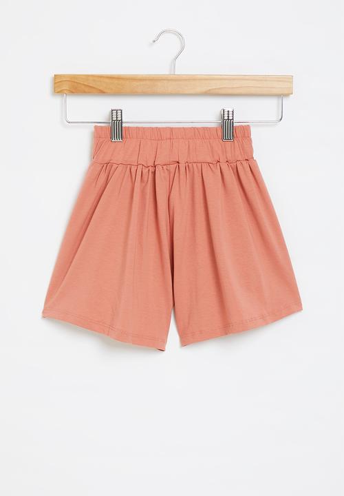 Pop Candy - Girls elasticated waistband shorts - orange