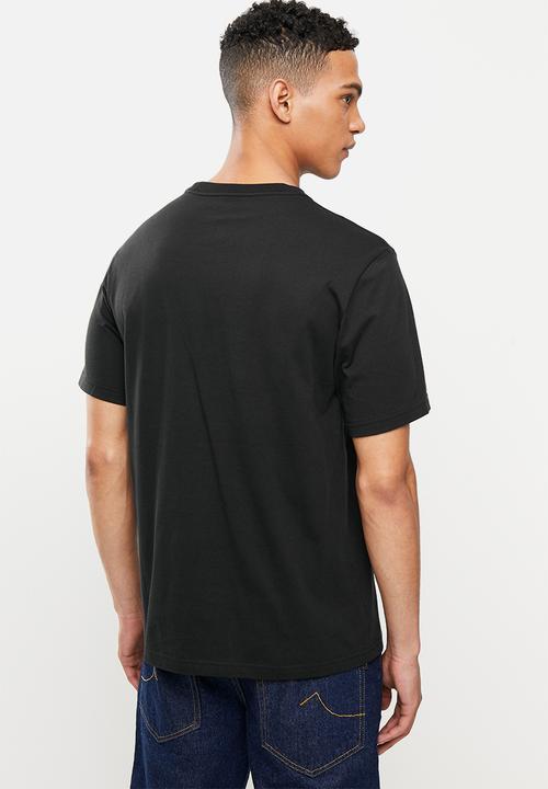 Converse - Reflective cheetah infill star chevron tee - black
