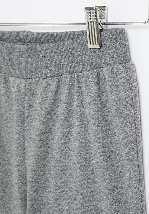 Pop Candy - Boys dino sweat shorts - charcoal & yellow