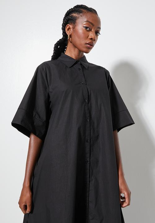 Superbalist - Trapeze shirt dress - black