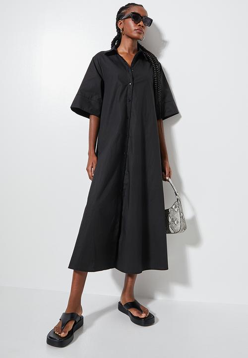 Superbalist - Trapeze shirt dress - black