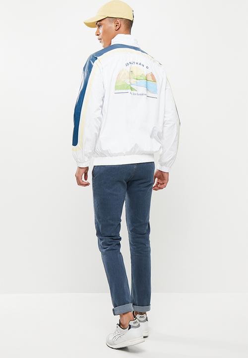 Jonathan D - Carlos zip through sports jacket - ivory