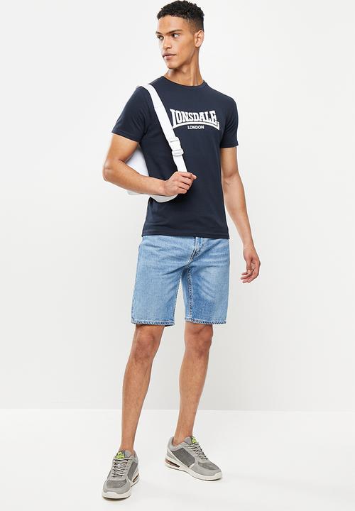 Lonsdale - Lonsdale logo tee - navy