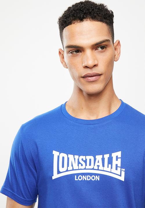 Lonsdale - Lonsdale logo tee - cobalt