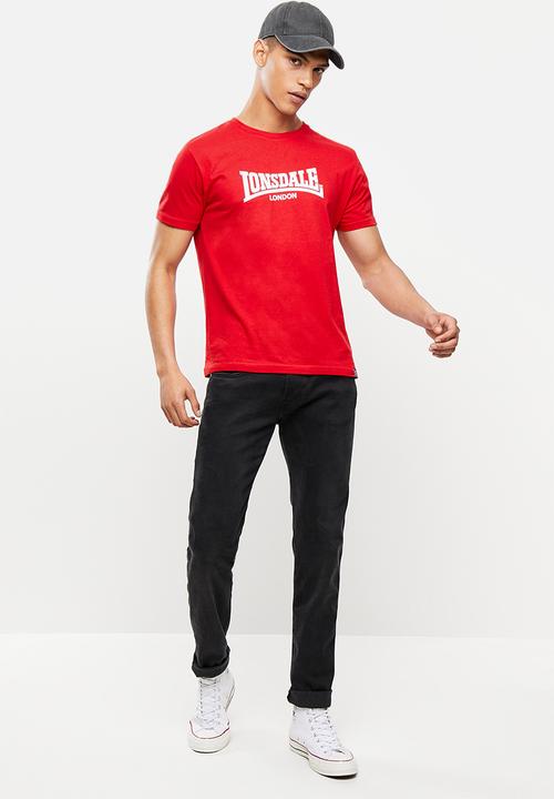 Lonsdale - Lonsdale logo tee - red