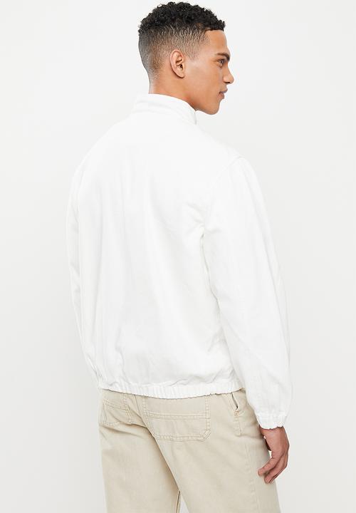 Jonathan D - Jose zip through denim jacket - ivory