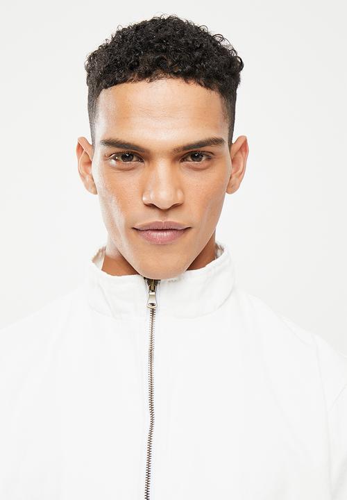 Jonathan D - Jose zip through denim jacket - ivory