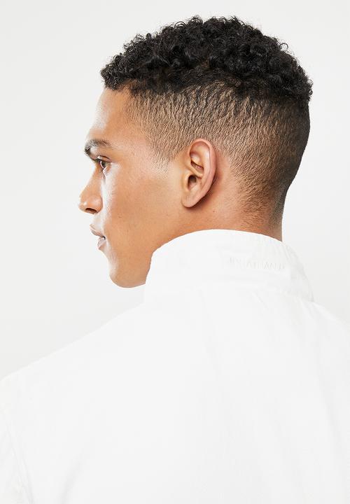 Jonathan D - Jose zip through denim jacket - ivory