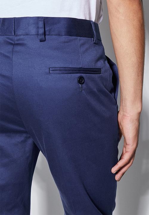 Superbalist - Fashion slim fit trouser - navy