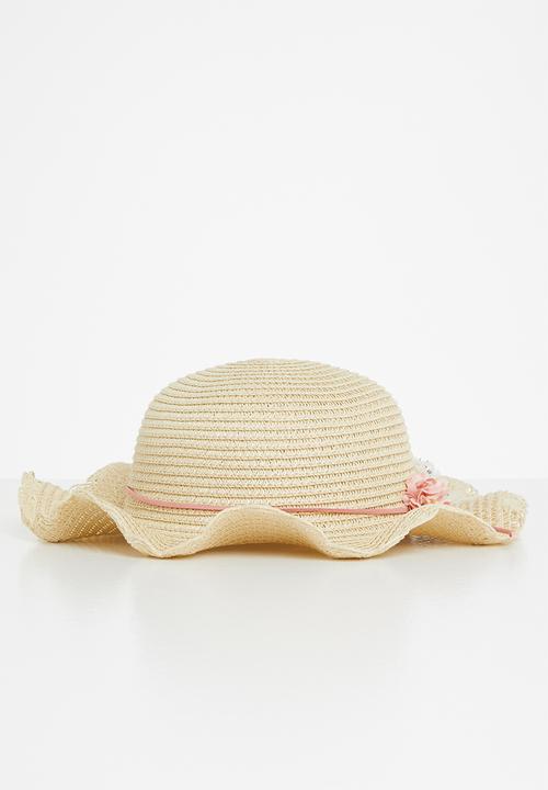 Pop Candy - Straw  hat & bag - brown