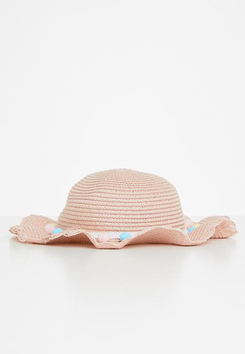 Pop Candy - Straw  hat & bag - pink
