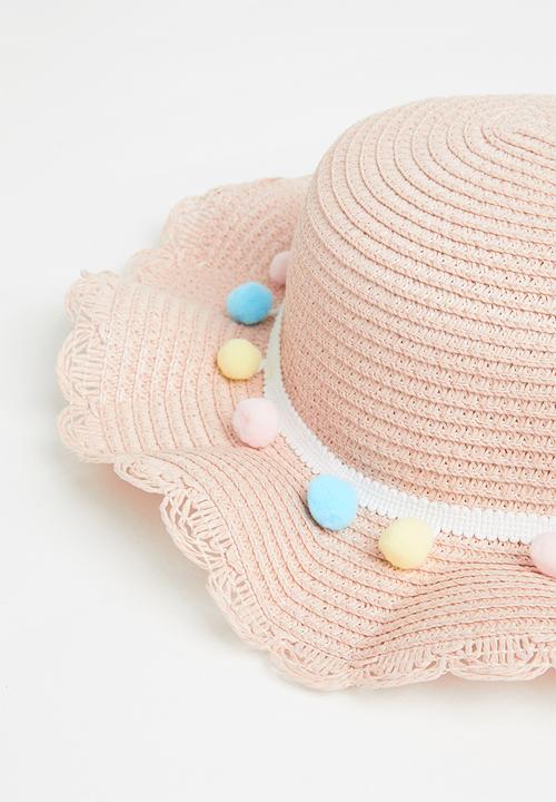 Pop Candy - Straw  hat & bag - pink