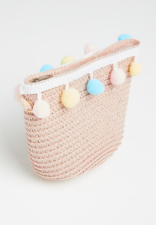 Pop Candy - Straw  hat & bag - pink