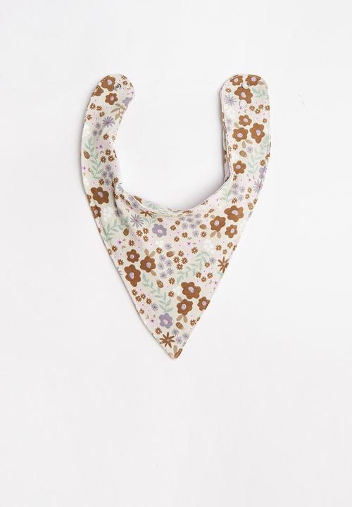 Cotton On - The bandana bib  - rainy day/smashed avo lulu floral