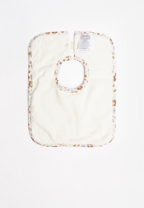 Cotton On - The square bib  - rainy day/smashed avo lulu floral