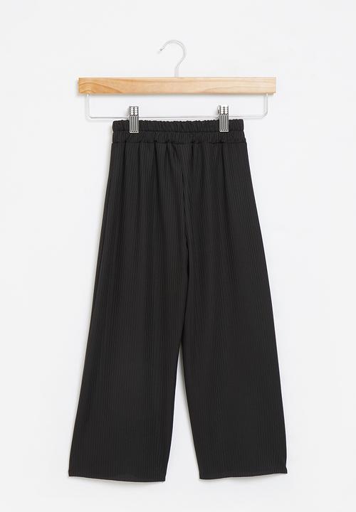 Rebel Republic - Girls wide leg pants - black