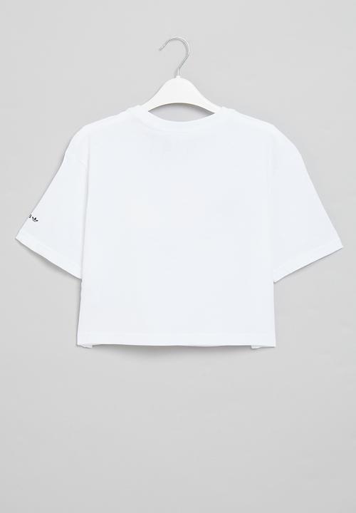 adidas Originals - Bold cropped tee y - white