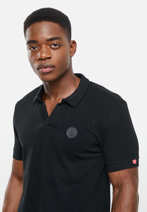 S.P.C.C - Carter regular fit johnny collar polo - black