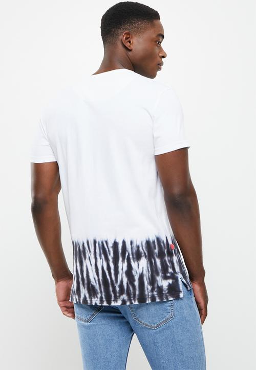 S.P.C.C - Basu regular fit stepped hem tee - optical white