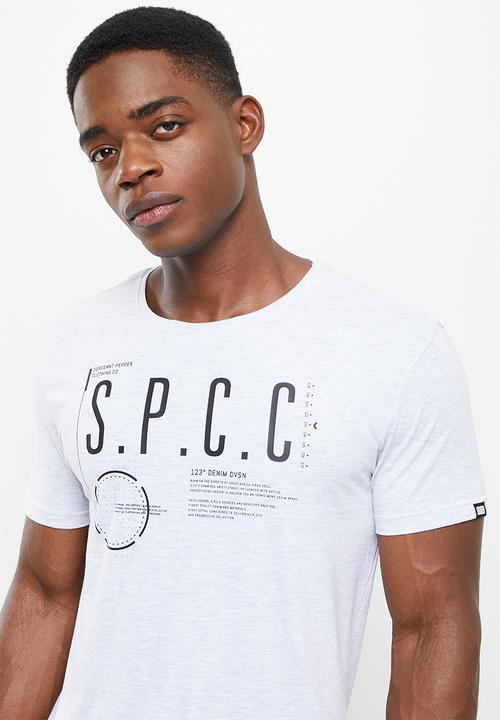 S.P.C.C - Arora regular fit straight hem tee - ice melange