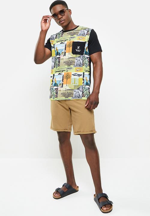 Holmes Bro's - Wild block short sleeve tee - multi