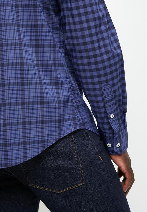 Nautica - W17912 l/s navtech plaid shirt - undercurrent 4de