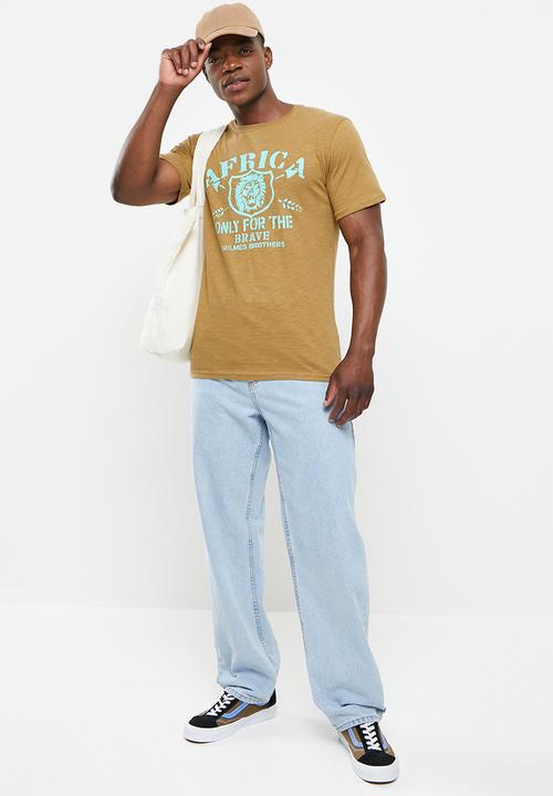 Holmes Bro's - Africa brave short sleeve tee - brown