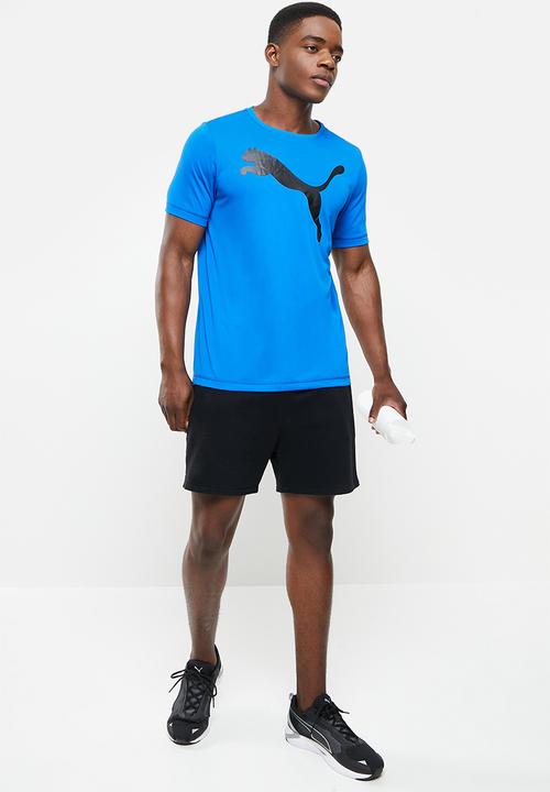 PUMA - Active big logo tee - blue 