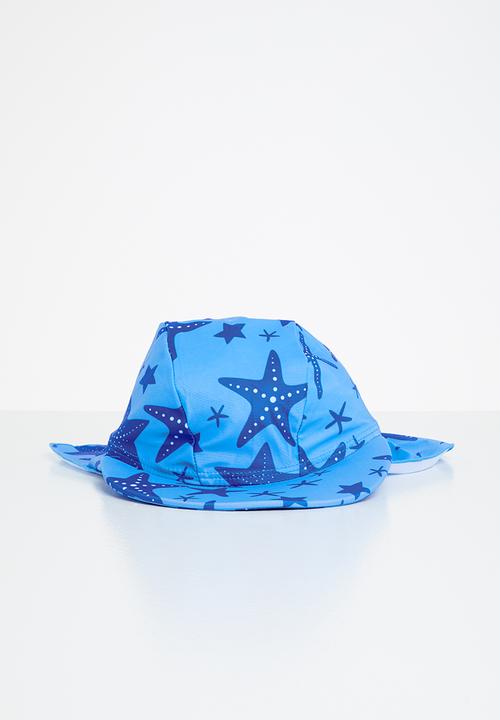 Pop Candy - Shell print swim hat - blue