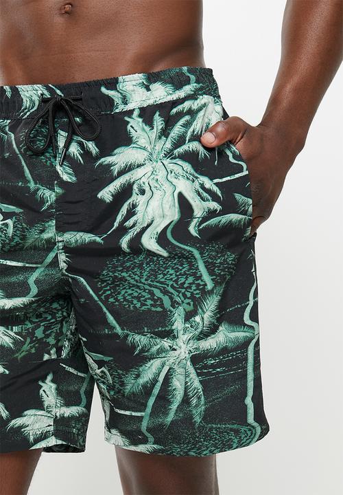 Fox - Bad trip boardshort 18 - black & green 