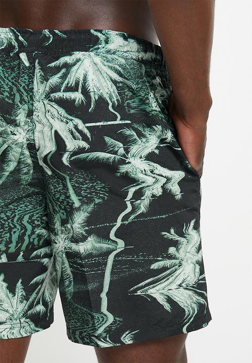 Fox - Bad trip boardshort 18 - black & green 