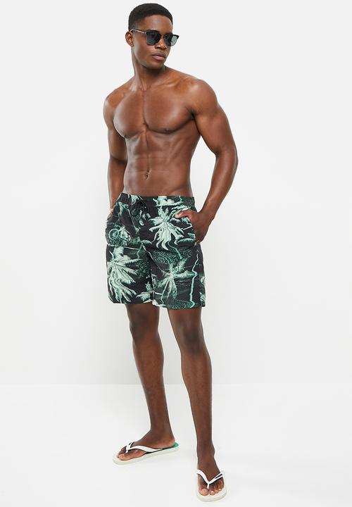 Fox - Bad trip boardshort 18 - black & green 