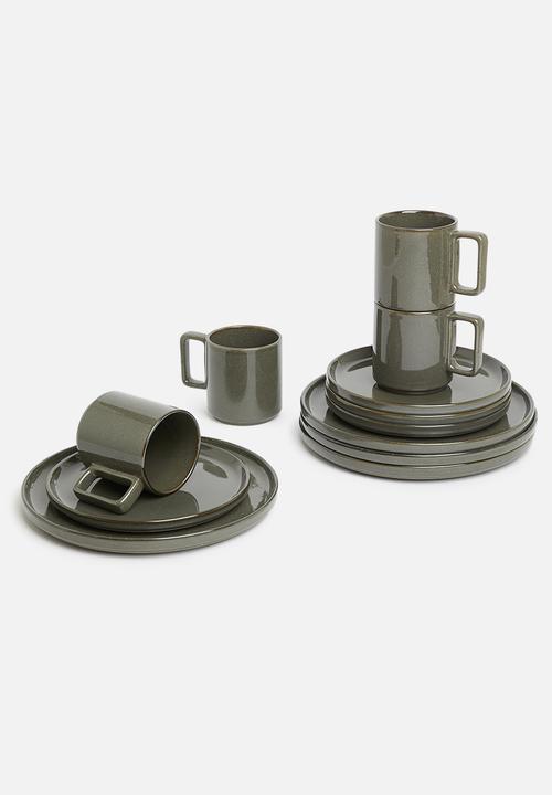 Omada - Flat stackable mug - grey