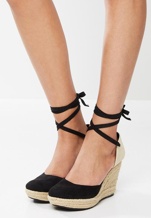 edit - Xena espadrille - black