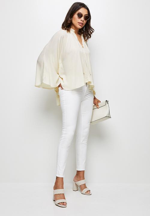 MILLA - Woven cape sleeve blouse - neutral