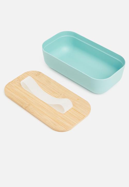 Excellent Houseware - Lunchbox bamboo - blue
