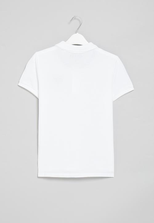 GUESS - Boys core embroieder golfer - white