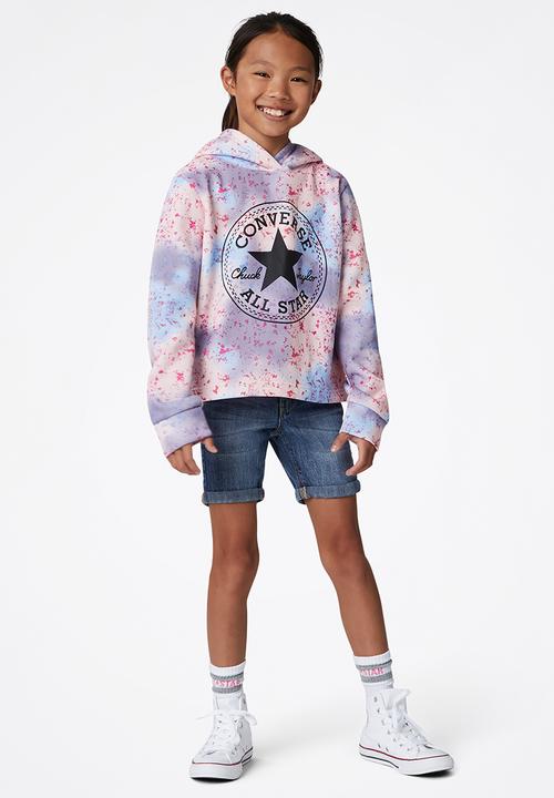 Converse - Cnvg aop cropped hoodie - multi