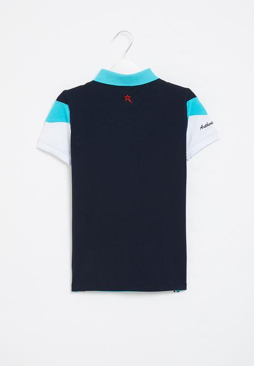 SOVIET - B renato short sleeve fashion golfer - turquoise