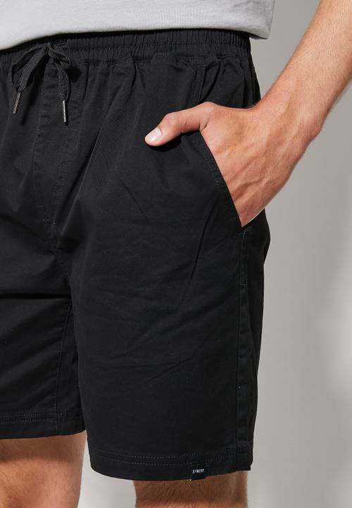 Superbalist - Deco elasticated short - black