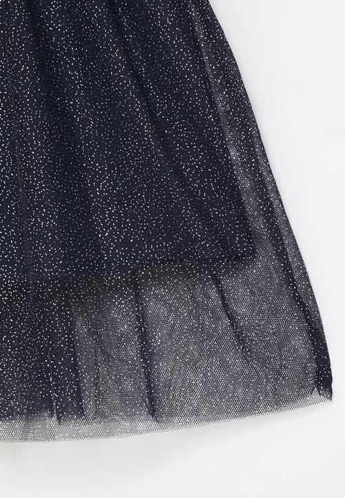 Pop Candy - Girls star dress - navy
