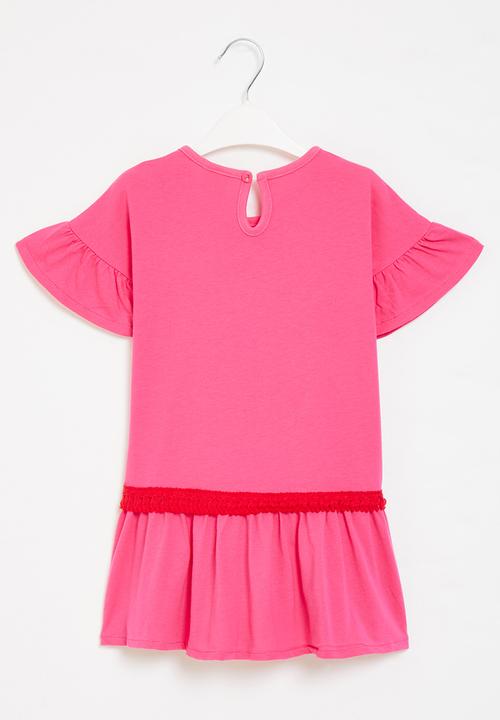 Pop Candy - Girls multi print dress - pink