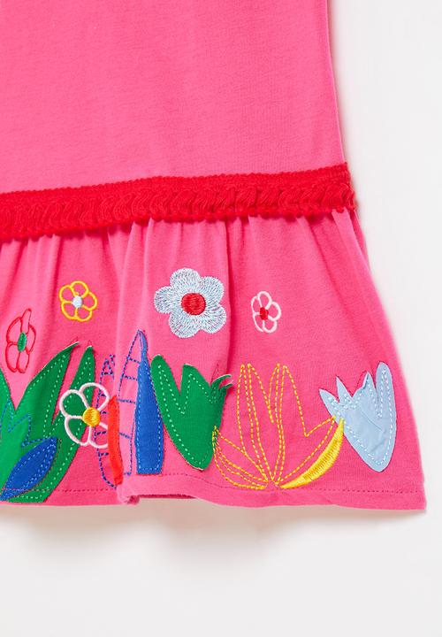 Pop Candy - Girls multi print dress - pink